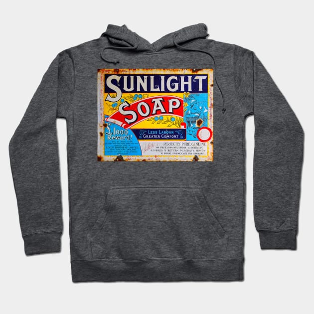 Sunlight Soap Vintage Sign Hoodie by Design A Studios